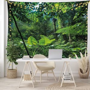 Tappezzeria Personalizzata Intrecciata e Stampata con Motivi Vegetali, Formato King Size, Giungla Verde, Natura Intatta, Preoccupazioni Ambientali, <span class=keywords><strong>Flora</strong></span> e <span class=keywords><strong>Fauna</strong></span> - Product Image 4