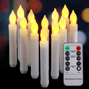 <span class=keywords><strong>Bougie</strong></span> de décoration pour la maison avec mèche mobile télécommandée 3D Real Flame LED électrique sans flamme à piles - Product Image 2