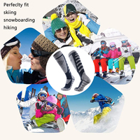 Chaussettes de sport confortables et respirantes en coton 100% - Chaussettes hautes pour le ski d'hiver avec rembourrage épais pour une performance longue durée et une chaleur optimale