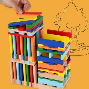 210 Stukken Houten Bouwstenen Educatief Stapelstructuur Speelgoed