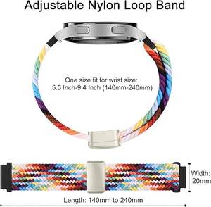 Nueva correa de reloj de nailon de punto elástico deportivo con hebilla para Apple Watch Series <span class=keywords><strong>2</strong></span>-10 9 8 7 6 5 40/41/42/46/49MM tamaños transpirables - Product Image 4