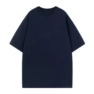 남성 대형 티셔츠 빈티지 코튼 티셔츠 크루넥 짧은 소매 씻어 여름 튜닉 탑