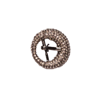 Personnalisé Métal Cristal Carré Strass Chaussures Boucle pour Femmes Pantoufle Sandale Cristal Pin Ceinture