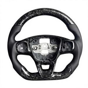 พวงมาลัยหนังคาร์บอนไฟเบอร์ปลอมแปลงสไตล์สปอร์ตสำหรับ <span class=keywords><strong>Ford</strong></span> Fusion <span class=keywords><strong>Focus</strong></span> RS <span class=keywords><strong>MK2</strong></span>/MK3สีแดง2014 2016 2018ออกแบบได้ตามต้องการ - Product Image 2