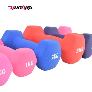 Juegos de pares de pesas de mano antideslizantes 0,5-<span class=keywords><strong>10</strong></span> KG 1-20 LB libras Hex Neopreno Mancuernas Básicas Recubiertas de vinilo Mancuernas de peso de mano - Product Image 6