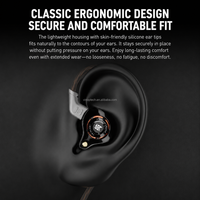 Écouteurs professionnels KZ Eldar avec câble détachable, son HiFi stéréo, IEM, impédance 24Ω, casque filaire pour la musique et les jeux
