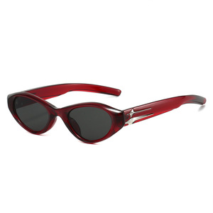 Lunettes de soleil œil-de-chat Y2K rétro tendance 2026 avec logo personnalisé, protection UV400, petite monture, pour hommes et femmes - Product Image 2