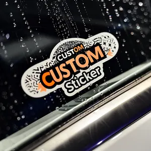 Stampa personalizzata colorato Die taglio Motion Sticker 3D finestra auto portatile Anime lenticolari adesivi