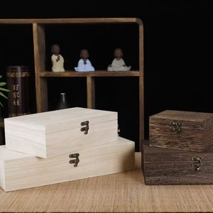 Wooden <b>Tea</b> Storage <b>Box</b> Rectangle Compartmentalized Desktop Organizer Zen Style Gift Packaging <b>Box</b> - Product Image 3