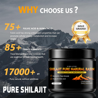 Résine de Shilajit de l'Himalaya OEM ODM Marque Privée Vente en Gros Acide Fulvique Oligo-éléments Complément Naturel de Bien-être