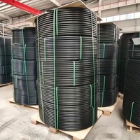 Tubería de Suministro de Agua de HDPE de 63 mm PN10 PN16, Tubería de Presión de Polietileno PE100 para Agua Potable, Sistema de Tuberías Subterráneas