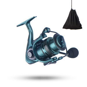 Moulinet de pêche en alliage d'aluminium, à commande gauche/droite, bleu lac, avec bobines profondes et peu profondes pour lancer longue distance - Product Image 2