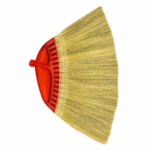 Plastic Handle Broom Head Refill With Eco Friendly Grass Bristles Medium Density Durable For Home <b>Floor</b> <b>Cleaning</b> Basic Style - Product Image 1