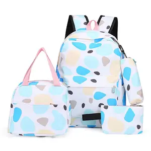 Conjunto de mochilas escolares personalizadas de alta qualidade para meninas e adolescentes, almoço 2024, alta qualidade