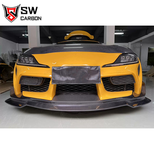 Alerón Delantero Estilo SE para <span class=keywords><strong>Toyota</strong></span> <span class=keywords><strong>Supra</strong></span> GR <span class=keywords><strong>MK5</strong></span> MKV A91 A91 2019-<span class=keywords><strong>2023</strong></span>, Alerón Delantero de Fibra de Carbono, Divisor de Parachoques Delantero, Kit de Carrocería - Product Image 6