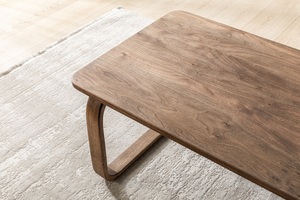 Mesa de centro personalizada con diseño moderno de nogal para el hogar, hotel, oficina o restaurante, mueble funcional y elegante - Product Image 3