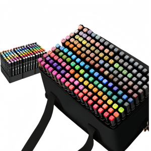 Marqueur de peinture de couleur Art Set <span class=keywords><strong>Dessin</strong></span> Double Pointe pour Enfants Adultes Croquis et Coloriage Pinceau Pointe Peinture Alcools Croquis Marqueurs - Product Image 2