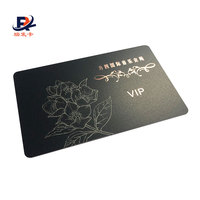 Großhandel kunden spezifische 4C 0,76mm 30mil Doppelseiten druck High-End Black Card für VIP-Geschenk karte