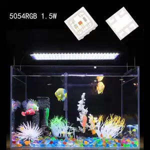 Yüksek güç 1.5w 3w 15lm 5054 Rgb Ultra parlak tam renkli 5054 Smd Led diyot akvaryum