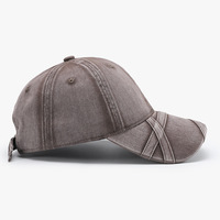 Casquette de baseball unisexe en coton 100% délavé style japonais vintage, ajustable, pour mode de niche urbaine, personnalisable, toutes saisons, protection solaire