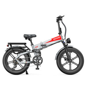 ओविवो 250w 750w 20h 25 किमी/घंटा उच्च टोक़ 20 इंच वसा टायर फोल्डिंग साइकिल 48 वी इलेक्ट्रिक हाइब्रिड बाइक निलंबन हाइड्रोलिक डिस्क ब्रेक - Product Image 4