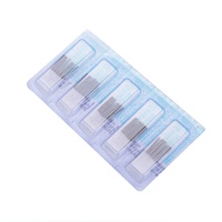 Aiguilles d'acupuncture stériles jetables à manche en acier inoxydable sans tube guide, aiguilles Sujok