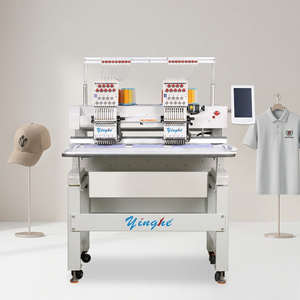 Machine à broder professionnelle Yinghe 1 tête, 1200 tr/min, haute vitesse, informatisée, nouvelle, pour casquettes, t-shirts plats, broderie 3D - Product Image 1