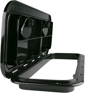 Nouveau couvercle de trappe d'accès au pont de bateau rectangulaire en plastique 14.8 "x 14.6" /17.3 "x 12.4" /20 "x 18"/24 "x 14"/24 "* 9.6" trappe de hublot marin - Product Image 5