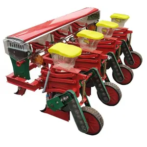 30-40HP four wheels tractor suspended 4 rows corn seeder planting machine soybean planter +fertilization