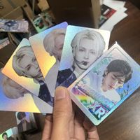 Carte photo K-pop personnalisée Lomo imprimée UV avec effet laser Holo pour les occasions d'anniversaire Style carte postale-musique et amour