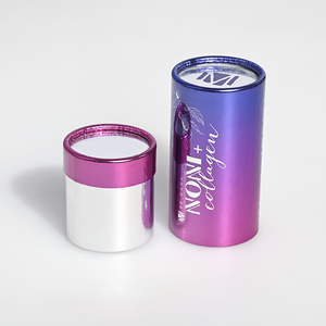 Caja de regalo redonda de diseño personalizado de lujo <span class=keywords><strong>Caixa</strong></span> De Papel Cylinder Skincare Packaging Box - Product Image 2