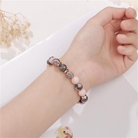 Bracelet diffuseur d'huiles essentielles de yoga en gros, bracelet en perles zébrées, bracelet en pierre naturelle, cadeau d'anniversaire et de fête des Mères