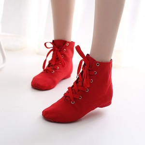 Zapatos de Jazz de Lona para Mujer, Zapatos de Baile de Jazz Negros, Botas de Jazz para Mujeres, Niñas y Adultas - Product Image 2