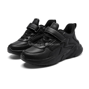 Nouvelles Chaussures Noires Décontractées Style Petit Gentleman en Cuir pour Enfants Garçons, Baskets d'École et de Mode en Gros - Product Image 1