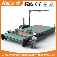 Table de découpe numérique à plat AOL pour échantillons de cuir PU et cuir véritable, pour la fabrication de chaussures en cuir