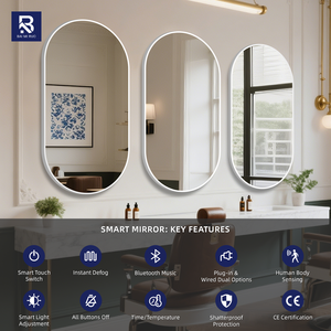 Miroir <span class=keywords><strong>de</strong></span> <span class=keywords><strong>salon</strong></span> moderne le plus vendu, nouveau miroir <span class=keywords><strong>de</strong></span> <span class=keywords><strong>coiffure</strong></span> pour <span class=keywords><strong>salon</strong></span> <span class=keywords><strong>de</strong></span> <span class=keywords><strong>coiffure</strong></span>, miroir mural ovale en aluminium avec cadre en forme <span class=keywords><strong>de</strong></span> piste <span class=keywords><strong>de</strong></span> course - Product Image 2