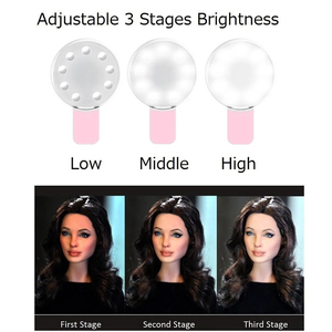 Anillo de luz para selfie, lente de teléfono móvil, anillo de lámpara LED para <span class=keywords><strong>iPhone</strong></span>, accesorios de luz con clip para selfie - Product Image 3