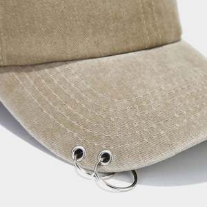Gorras de Béisbol Retro para Hombre y Mujer, Estilo Urbano, Deportivas, de Algodón Lavado, con Anillos Metálicos, Protección Solar para Exteriores - Product Image 4