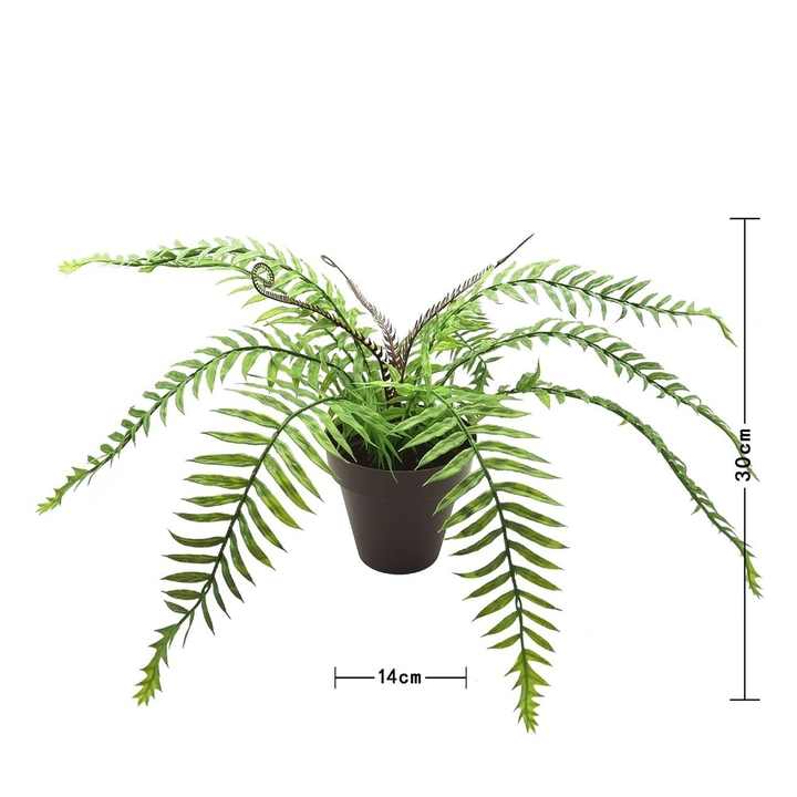 Artificial soft green rubber bonsai - Decorative plant