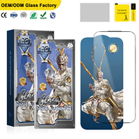 Monkey King pour la série 18, protection d'écran en verre trempé mat non brillant, couverture intégrale 0,4 mm, 2.5D, anti-empreintes digitales, dureté 9H