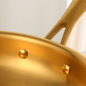 Suministros <span class=keywords><strong>de</strong></span> cocina 304 Acero inoxidable 28CM <span class=keywords><strong>sartén</strong></span> antiadherente <span class=keywords><strong>sartén</strong></span> para Carne frita utensilios <span class=keywords><strong>de</strong></span> cocina - Product Image 3