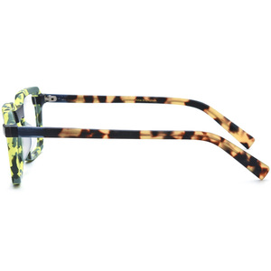 19381 Nueva Montura Cuadrada Multicolor Hecha <span class=keywords><strong>a</strong></span> Mano <span class=keywords><strong>de</strong></span> Acetato para Hombre y Mujer, Unisex, con Filtro <span class=keywords><strong>de</strong></span> Luz Azul para Miopí<span class=keywords><strong>a</strong></span> - Product Image 5