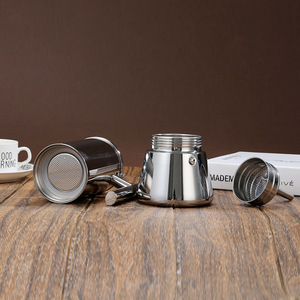 <span class=keywords><strong>Cafetière</strong></span> Moka en acier inoxydable de style italien classique, qualité 304, pour usage domestique, compatible avec les plaques à induction, modèle IHCH-26430-7 - Product Image 2
