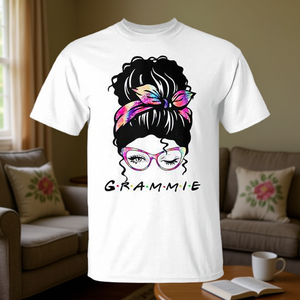 T-shirt Messy Hair Bun Grammie Wink Eye Tie Dye - Product Image 3