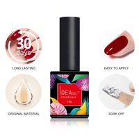 Gel UV Non Toxique pour Nail Art, Haute Brillance, Tenue Longue Durée 20 Jours, Soak Off, Polymérisation LED, 11% Résine Naturelle Sans Toxines