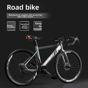 公路自行车弯把车把 28 英寸超轻 21 速赛车双盘刹高碳钢车架成人用 120 公斤承重 - Product Image 1