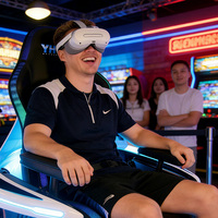 Máquina de Juegos de Realidad Virtual YHY Ultimate Crossing 2 con Efectos Sensoriales, Silla de Movimiento 3 DOF, Simulador de Cine 9D VR