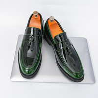 Spitze Flache Winter-Loafer zum Hineinschlüpfen mit Rutschfester Innensohle, Komfortabel, Atmungsaktiv, Langlebig, aus Lackleder, mit Erhöhung