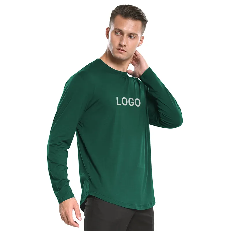 T-Shirt en bambou Ultra doux pour homme, léger et rafraîchissant, manches courtes, décontracté, basique, en coton biologique, personnalisé