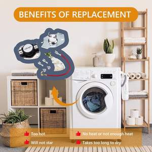 279816 Kit de coupure thermique pour sèche-<span class=keywords><strong>linge</strong></span> <span class=keywords><strong>Thermostat</strong></span> à fusible thermique pour sèche-<span class=keywords><strong>linge</strong></span> électrique remplace AP3094244 279816VP 3399848 3977393 PS334299 - Product Image 5